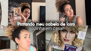 PINTANDO MEU CABELO DE LOIRO EM CASA SEM DESCOLORIR [upl. by Valentina]