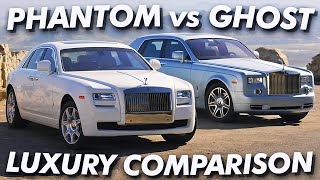 Rolls Royce Phantom VS Rolls Royce Ghost Ultra Luxury Comparison [upl. by Pazia]