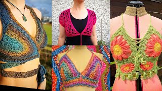 crochet blouses with embroidery creativity greatness ideas for womens dresses [upl. by Yemane966]