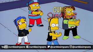 Los simpson cantando cumbia │ Pocho La Pantera  El hijo de cuca │ Cumbia Simpsons │ Party Posse [upl. by Sawyere]