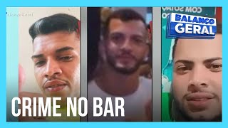 Polícia procura suspeitos de matar jovem em bar após discussão sobre mulher casada [upl. by Ojytteb]