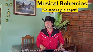 Músical Bohemios  es casado y le pegan cervecero corridos garupa posadas interior [upl. by Naillimxam]