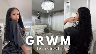 GRWM for School Hair Tutorial Chit Chat Drive With Me amp More  Vlogmas Day 12 [upl. by Gine838]