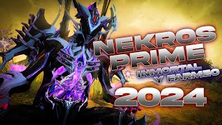 💀NEKROS PRIME BUILD💀 FARMEA y TANQUEA EN CAMINO DE ACERO 2024 steelpath tennocreate nekrosprime [upl. by Dibb]