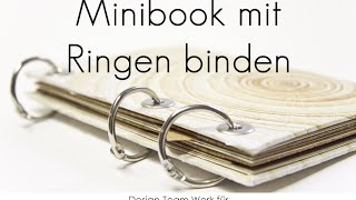 Minialbum mit Buchringen binden [upl. by Leizar]