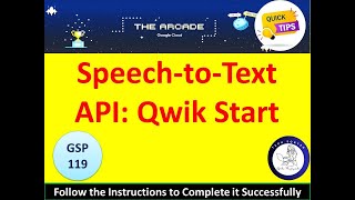 2024 SpeechtoText API Qwik Start Lab Solution qwiklabs googlecloudskillsboost [upl. by Fernand]