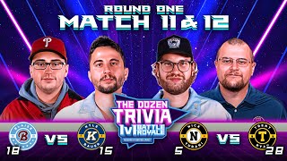 KB vs Blaise amp Nick Turani vs Trent Ryan  The Dozen Trivia 1v1 Battle Royale Match 11 amp 12 [upl. by Airemaj]