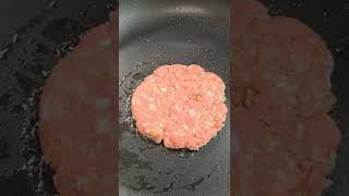 Pan Fry Hamburger Patty [upl. by Notyard]