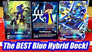 MagnaGarurumon Blue Hybrid Deck Profile  TIER 15 Budget Friendly BT9 [upl. by Reiniar]