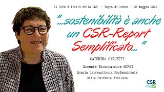 Caterina Carletti Docente Ricercatrice SUPSI  Tappa di Lecco [upl. by Ronyam758]