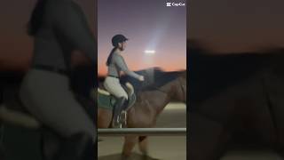 Sunset riding True edits horse horseride equestrianriding [upl. by Palumbo]