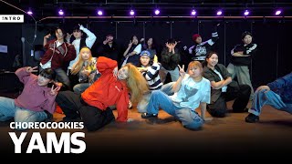 Masego  YAMS  CHOREO COOKIES CREW DANCE COVER  INTRO Dance Music Studio  충장점 [upl. by Yauqaj]