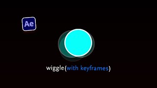 How To Control Wiggle Expressions with Keyframes In After Effects CC [upl. by Nivle732]