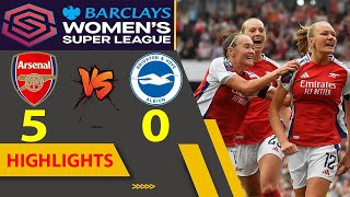 Arsenal vs Brighton Highlights amp All Goals  English FA Womens Super League  8112024 [upl. by Jonme80]