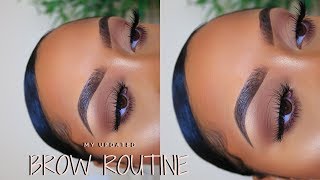 MY UPDATED EYEBROW ROUTINE [upl. by Kucik]