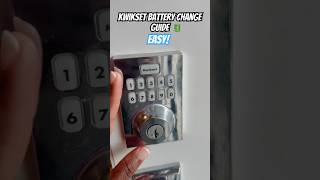 How to Easily Change Your Kwikset Door Lock Battery  Quick Guide [upl. by Ynittirb75]