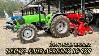 DeutzFahr Agrolux 80 profiline 4wd crdi tractor full review [upl. by Rockel276]