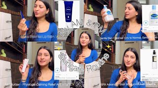 Skincare Routine for Dry Skin  My Am amp Pm Routine  Best for beginners  Simple routine ✨🤌🏻 [upl. by Macleod]