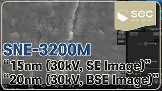 SECSEM TabletopSEM SNE3200M Operation [upl. by Ayalat]