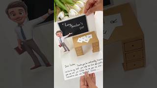 DIY Teachers Day Card idea teachersday teachersdaygift teachersdaycard crafts diy [upl. by Sallee]