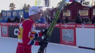 Mens 25 Km Prologue Falun 2013  Petter Northug CRAZY FINISH [upl. by Medorra]