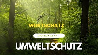 Deutsch Lernen mit Deutsch B2C1 WortschatzThema Umweltschutz [upl. by Yessydo730]