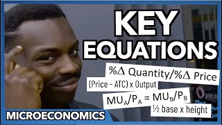 Microeconomics Key Equations [upl. by Harry]