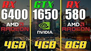 RX 580 vs GTX 1650 vs RX 6400 [upl. by Lotson]