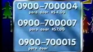 Renato Aragão dizendo as doações de Criança Esperança 1998  Chamada do Especial  Didi eo Avarento [upl. by Nauqahs]