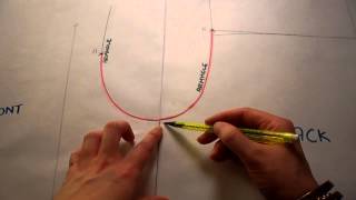 Pattern Cutting Tutorial How To Add A Yoke To A Back Bodice And A Dart Into Armhole [upl. by Svensen370]