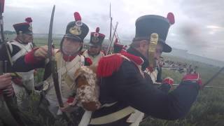 Action Cam Ligny amp Waterloo battles 200th anniversary  8eme Regiment de Ligne  Part 2 [upl. by Havot]