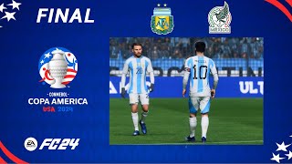 COPA AMERICA 2024  Argentina vs Mexico  Final  FC24 [upl. by Westbrook]