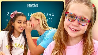 Nastya at School  Video compilation about school friendship and knowledge [upl. by Fanchan129]