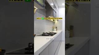 ✅Well Organised Kitchen kitchen platform interior modularkitchen viralshorts aureleointerior [upl. by Ahsercel737]