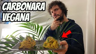 Come fare la Carbonara Vegana  CUCINA BUTTATA [upl. by Keyek]