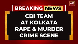 CBI Team Reaches Seminar Hall Of Kolkatas RG Kar Hospital Intensifies Probe  India Today News [upl. by Olivann]