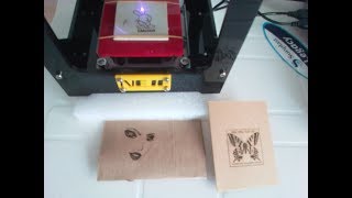 Installing and operating NEJE DK8KZ 1000mW CNC laser engraver [upl. by Cired]