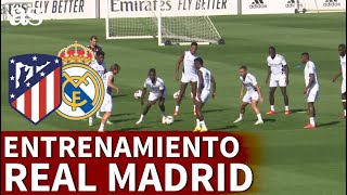 ATLÉTICO vs REAL MADRID  ENTRENAMIENTO sin BENZEMA y con VINÍCIUS  Diario AS [upl. by Kenward266]