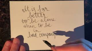 ASMR Handwriting George Washington Quote [upl. by Melly]