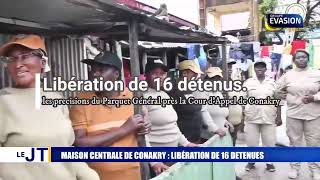 MAISON CENTRALE DE CONAKRY LIBÉRATION DE 16 DETENUS [upl. by Xilef737]