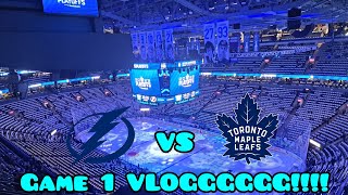 Leafs Vs Lightning GAME 1 VLOGGG April 18th 2023 [upl. by Wennerholn]