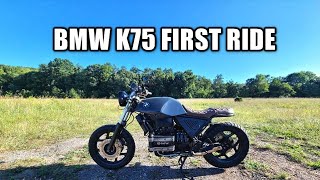 BMW K75 FIRST RIDE [upl. by Marshal]