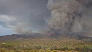 Yarnell Hill Fire from Congress AZ [upl. by Ailbert]