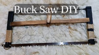 Build a Simple Bucksaw  Easy DIY Woodworking Project for Beginners Recycled wood Kurdistan [upl. by Akinirt971]