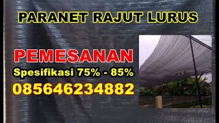 Jaring paranet untuk teras rumah atap 85 anti panas dan saat hujan kolam ikan lele koi [upl. by Odrareg]