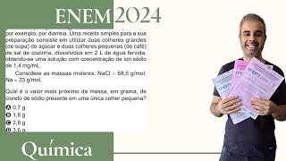 ENEM 2024  O soro caseiro serve para combater a desidratação por meio da reposição da água e sais [upl. by Anitsuj19]