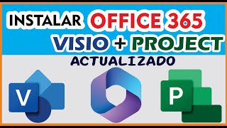 Instalar OFFICE 365 completo  VISIO Y PROJECT de manera Legal [upl. by Assek]