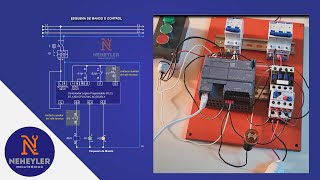 PLC CONTACTOR AND THERMAL RELAY FOR STARTING A MOTOR [upl. by Fields]