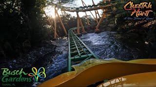 Cheetah Hunt 4K POV  Busch Gardens Tampa [upl. by Nollahs]