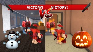 RATING MM2 HALLOWEEN VS CHRISTMAS EFFECTS Murder Mystery 2 [upl. by Reina8]